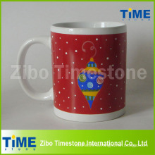 Taza caliente del gres de la venta para la Navidad